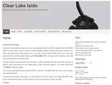 Tablet Screenshot of clear-lake-iaido.com